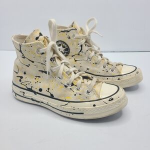 Converse Chuck 70 Paint Splatter Hi Top Sneakers Unisex 5M‎ 7W